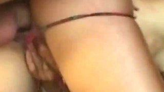 Threesome with two girls and big cock