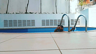 Relaxation by the Pool at Home