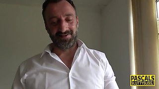 Real kinky milf gets ass fucked and swallows