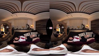 Asian breasty babe VR porn