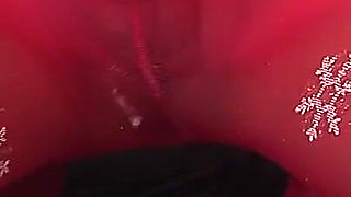 Teen with Red Stockings Gets Her Ass Spanked Hard and Cunt Smashed by a Older Man