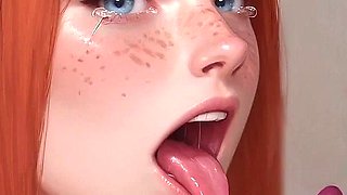 My Redhead Wife Trying Rough Deepthroat Live online - 3D Hentai Animated Porn - Mila Ai