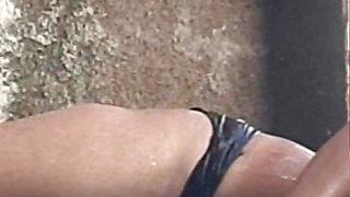 After fucking friend&#039;s wife&#039;s fat ass, she went to the open bathroom to take a bath in thick ass sister-in-law in blac