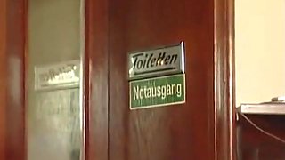 Horny Granny Spreads Legs In The Air As She Gets Fucked In The Office