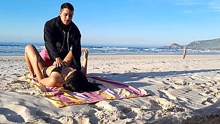 Caught Couple on the Beach