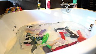 Blond ripping her hose foot fetish and anal sex