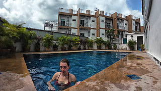 Sfw Playing About in Our Swimming Pool