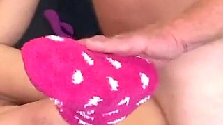 Hot MILF Gets Her Pussy Fucked Hubby Blows a Load on Her Belly