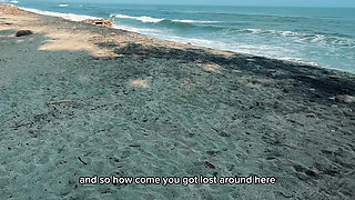Girl Lost on the Beach Is Fucked by a Tour Guide