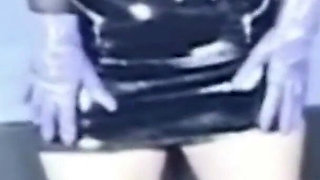 Watch This French Domina Play with Her Pussy in Latex