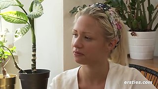 Gabi Gold Berlin Blonde Solo Masturbation with Vibrator - Big Natural Tits and Hot Pussy Action