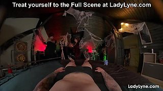 Halloween Orgy with Three Witches - Lady Lyne, Sabien DeMonia, Miss Jackson & Mike Hell in Hot Foursome