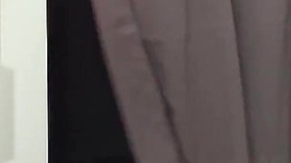 Leather Slut Fucks in the Middle of the Department Store. Extreme Cum Face