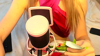 ASMR food slave lipstick
