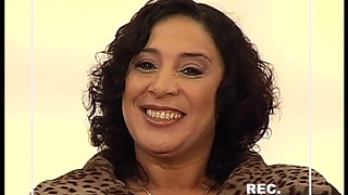 German Brunette Amateur MILF Gets Fucked by Two Men