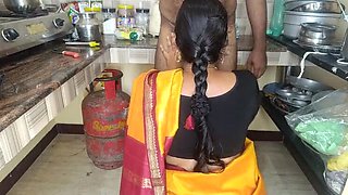 Indian Housewife Kitchen Sex - Hot Desi Aunty Hardcore Role Play