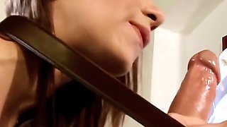 Excited Brunette Maid Need a Hard Cock to Fuck Her Wet Pussy