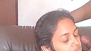 Hijab Lady Works at My Home Office Sucks Well