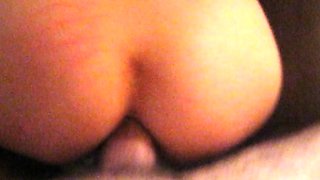 Hot blonde ass getting doggystyle in toilet