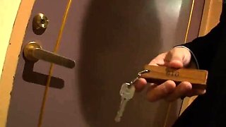Small titted brunette amateur anal nailed at home
