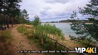 Vip4k. Anal Sex by the lake after picking up a lady
