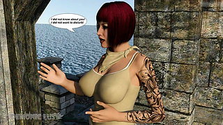 Pig Monster brutally fucks Busty Redhead MILF. 3D Porn Comic