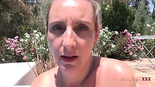 Busty MILF Keira Gets Poolside POV Fuck in Hotel Vacation Sex