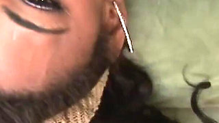 Ebony Slut Is Blowing a Lot of Hard Black Cocks on Her Knees