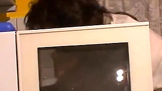 Very hungry piercing pussy milf in the kitchen