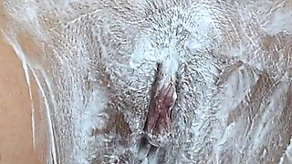 Hairy Pussy Shaving Close up! Intimate Haircut!