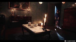Japanese Asian Vampire Sex - Big Tits Babe Rikako Preyed By Nerdy Leana & Turned Into Lesbian Demon With Leana Lovings And Rikako Katayama