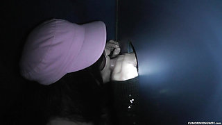 Gloryhole Gangbang with Many Strangers