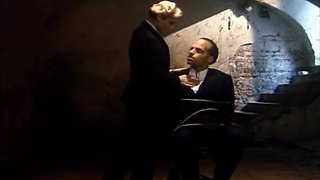 Is She Masturbates In Front Of Her Prisoner And Then Gives Him A Blowjob With Mata Hari And Kelly Trump