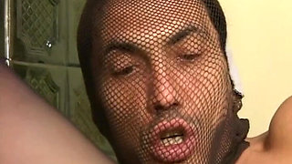 Stockinged Legs Worship and Masked Cock Sucking Frenzy