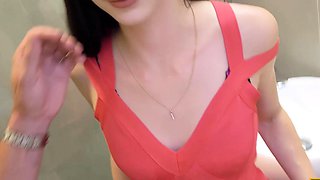 HUNT4K. Black-haired beauty copulates with BFs friend