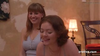 Selina S and Friends in Hot Lesbian Foursome with Big Natural Tits and Sex Toys