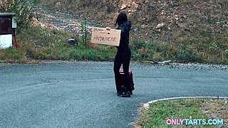Petite Teen In Girl Cheating With Random Driver In His Car