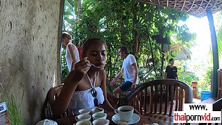 Amateurs Thai teenage masturbating in a pool