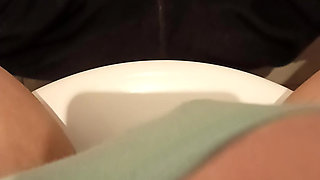 Rubbing my wet horny kinky pussy through my panties, till my roommate is making dinner. Close up wet panties