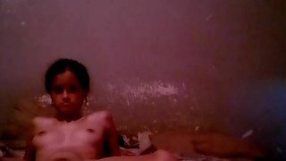 Skinny 18 Year Teen Old Half White Half Indian Step Daughter and Step Dad Mutual Masterbation to Become Rich & Famous