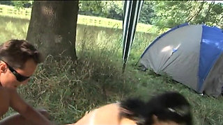 Old and young pussy fucking outdoor party