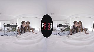 Eveline Dellai, Silvia Dellai VR Porn: Dellai Twins Try Fucking Machine - VirtualTaboo