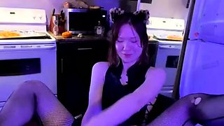 Pink pussy and ass kinky solo toy fun