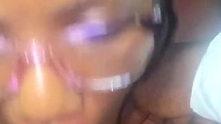 Black Sexy House Help Caught Me Naked and Helped with a Naughty Blowjob and Got Fucked Hard by Her Boss