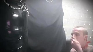 Mistress Laura Coast - Slapping In Long Gloves. PVC