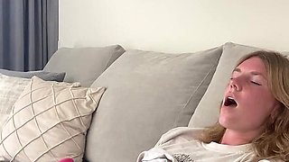 Beautiful Teen Masturbates with a Dildo Until Her Whole Body Shakes and Bonus Clip