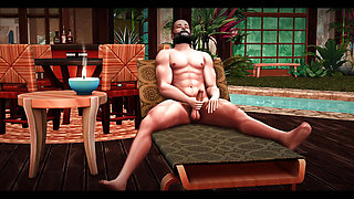 The Blissful Simmers - Sims Couple steamy sex by the pool