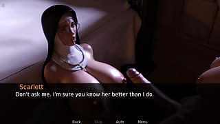 Big tits big ass nun gets fucked by futanari goddess big cock