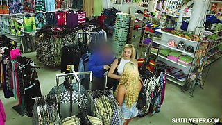 Thieves in matching outfit caught stealing