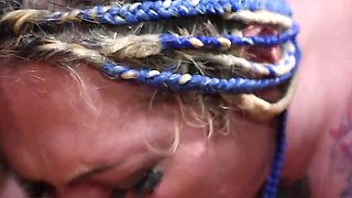 Glory Hole Slut Takes All the Dick